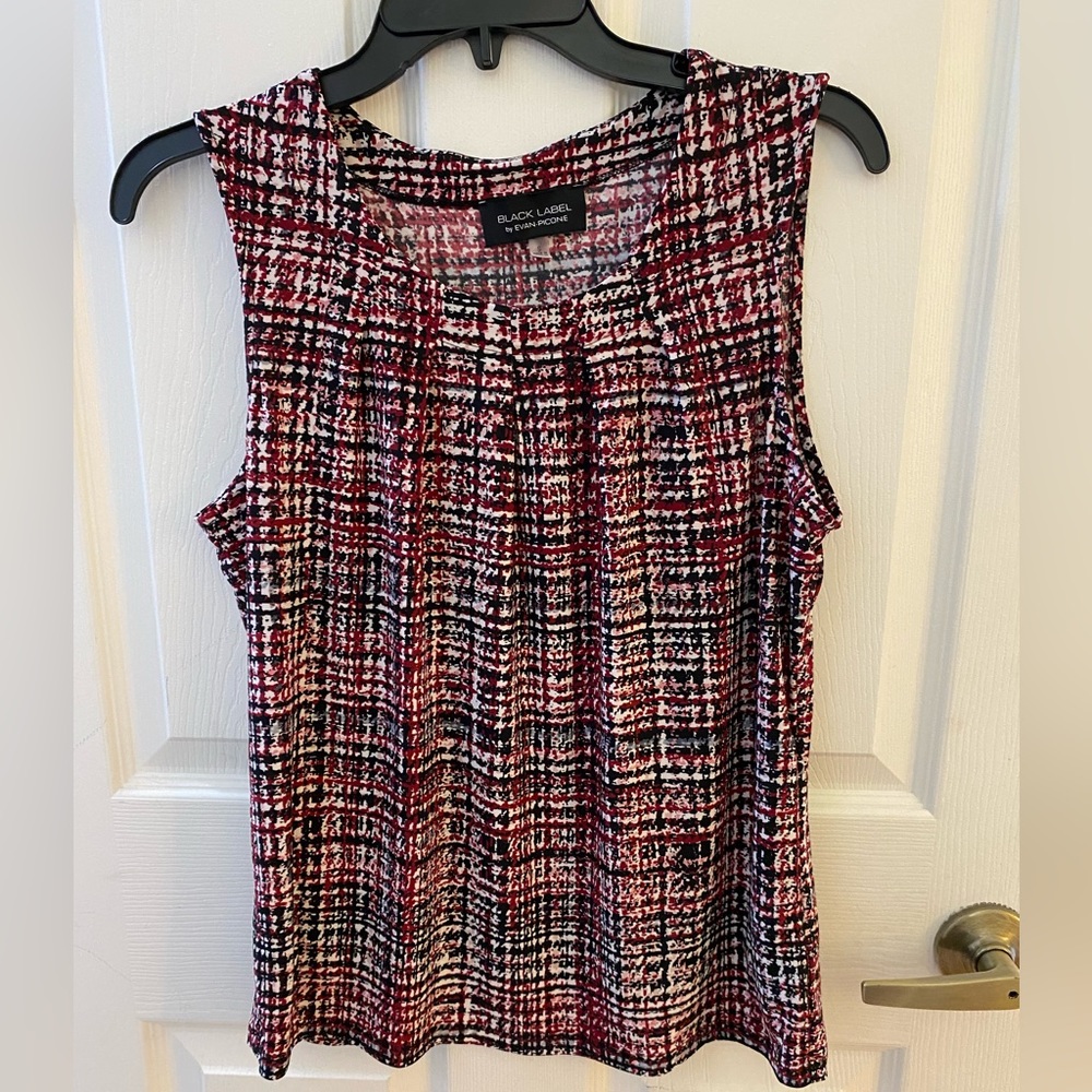 Black Label by Evan Picone Tank Top Blouse